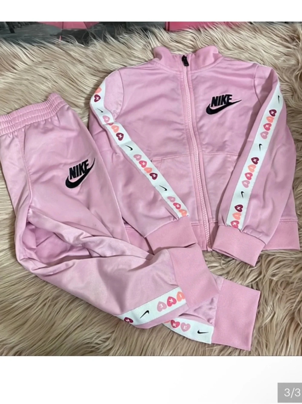 Nike hearts Tricot Taping Set Girl Toddler, rare - Picture 1 of 3